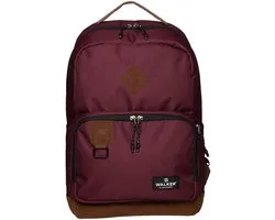 Walker vrijetijdsrugzak rugzak met laptopvak Concept Pure Eco Backpack 29L Maroon (rood)paars