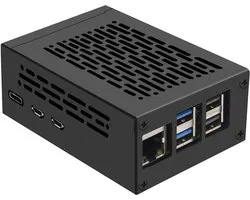 Case for Raspberry Pi 5 & X1005 / X1002 PCIe to M2 NVMe SSD Base | Support Active Cooler