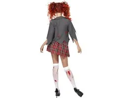 "Zombie schoolmeisje kostuum Halloween outfit - Verkleedkleding - Medium"