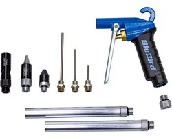 blaaspistool set - luchtspuit - 10 delig - afblaas pistool kunststof - blubird