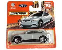 Matchbox 2021 Ford Mustang Mach-E Grey 1:64 Metal (HLC84-LA10)