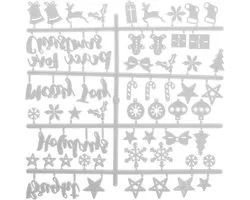 Brief Board Letters - Vilt Teken Board - Berichten Weergeven - Plastic Letter Set - 24 x 23.5 cm - Wit