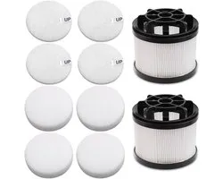 Dailygoods- Filtervervanging 6st - Post-motor/Pre-motor - Kunststof - 8,7x8cm/9cm - Snoerloze Stofzuigerfilters - Compatibel met Levoit LVAC-200