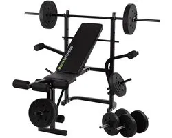 Duke Fitness Weight Bench Set | Halterbank + gewichten