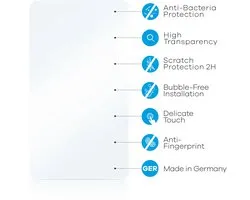 upscreen - Screenprotector voor Hota H6 Pro - Folie Beschermfolie transparant antibacterieel