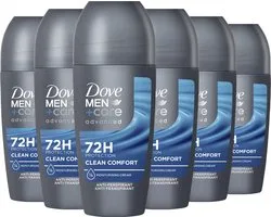 Dove Men+Care Advanced Anti-Transpirant Deodorant Roller - Clean Comfort - 6 x 50 ml - Voordeelverpakking