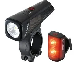 Sigma Buster 800 USB LED Fiets Verlichtingset - 800 Lumen + Buster RL 80 Flash USB - Li-ion accu - Oplaadbaar