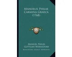 Manuelis Philae Carmina Graeca (1768)