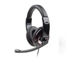 Gembird MHS-001 - Koptelefoon met microfoon, glossy zwart