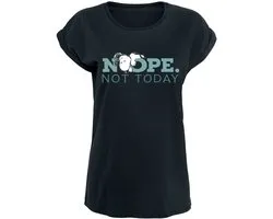 Peanuts Snoopy - Nope. Not Today Dames T-shirt - zwart - 5XL