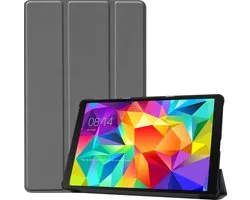 Hoes - Geschikt voor Samsung Galaxy Tab A 10.1 (2019) - Dun & Stevig - Trifold Bookcase - Hard Cover - Hardcover Book Case - Tablet Hoesje - Grijs