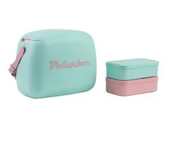 Polarbox Coolerbag 6L met 2 Lunchboxen - 34x19x26cm - Pastelgroen