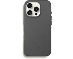 Woodcessories Bio hoesje MagSafe iPhone 16 Pro Max – Gemaakt van Tarwe & Stro Restanten – 100% Laag Schadelijk & REACH Gecertificeerd – Geïntegreerde MagSafe Technologie - Zwart