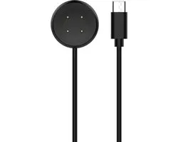 Oplader - USB-C oplaadkabel - geschikt voor Google Pixel Watch 3 / Pixel Watch 2 - magnetisch - 1 meter - zwart