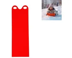 Sneeuw Slee - Slee Ski - Sneeuwglijder - Wintersportaccessoires - Flexibel materiaal - Lichtgewicht - Plastic - 137 × 42 × 0,7 cm - Geschikt voor wintersport, sneeuwrecreatie en buitenactiviteiten geschikt - Rood