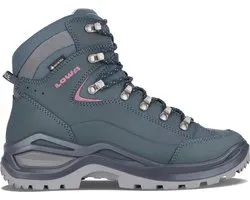 Lowa Renegade Evo GTX Walking Shoe - Chaussures de marche imperméables mi-hautes pour femme - Steelblue/Oldrose