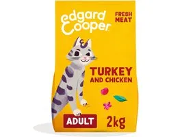 Edgard & Cooper Adult - Nourriture pour chat- Dinde & Poulet 2 kg