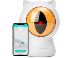 Pettadore Play Red Dot - Laser Kattenspeeltjes - Autoplay en via Bluetooth Handmatig in App - Kattenspeelgoed - Laserpen
