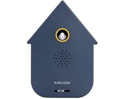 Karlsson Ornament Sound Box Modern Cuckoo - Blauw - 12x7.5x11.5cm - Modern - Kunststof