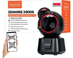 Zenwire X9006 Stationaire Barcodescanner - 1D/2D QR - USB
