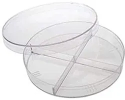 NEST® - Petrischaal 4 compartimenten - Petridish 4 compartments - Polystyrene - 90 x 15 mm - Steriel - Herbruikbaar - 20 stuks