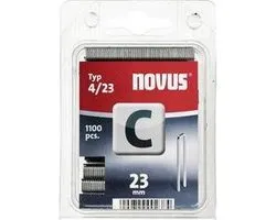 Agrafes à dos fin Novus C4/23 1100Pces