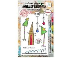 Aall & Create clearstamps A7 - Holiday house
