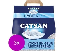Catsan Hygiène Plus - Litière pour chat - 3 x 11,5 l