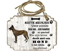 Spreukenbordje hond: Hollandse Herder (korthaar)
