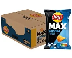 Lay's Max Paprika - Ribbel Chips - 20 x 40 gram
