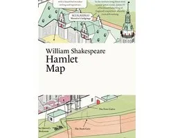Literary Maps Series- William Shakespeare, Hamlet Map