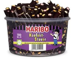 Haribo Konfektstafen - drop met vulling - 150 stuks silo