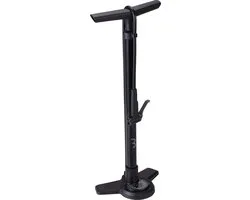 BBB Cycling AirBoost 2.0 Fietspomp met Drukmeter - 11 BAR 160 PSI - Ventielen: Dunlop, Presta & Schräder - Hoge Druk Vloerpomp Racefiets en MTB - Zwart - BFP-28
