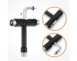 All-in-One Skateboard Tool met L-Type Hoofd en Schroevendraaier - Onmisbare Accessoires voor Skaters, Onderhoud en Reparatie