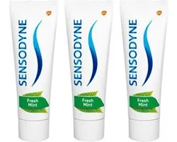 Sensodyne Fresh Mint tandpasta, 3 stuks