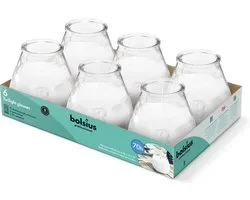Bolsius - Twilight - Kaars in glas - Patio - Transparant - Tray 6 - 70 branduren