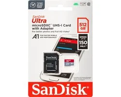 SANDISK Ultra - MicroSDXC - 512GB - 150mb/s