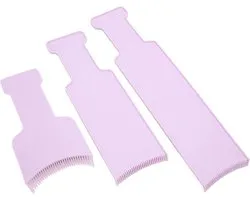 Balayage Marker Board, 3PCS Marking Board Barber Hair Salon Hair Dye Sectioning Paddle Set Hairdressing Tools Marking Comb Balaya Board for Colors (PURPLE)