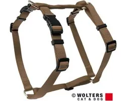 WOLTERS Cat & Dog Basic Harnas / Hondentuigje - Nylon - Nougat - XL - Borstomtrek 75 - 100 cm (GELIEVE ALVORENS BESTELLEN OPMETEN)