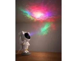 ZoeZo Projecteur d'étoiles Astronaute - Veilleuse Ciel Étoilé - Projecteur Star Galaxy - Télécommande Incluse - Minuteur 45 ou 90 Minutes - USB-C