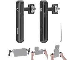 Lot de 2 poignées latérales pivotantes, poignée supérieure pour installation vidéo sur smartphone, équipement de film, poignées en aluminium – Stabilisateur de cage de téléphone SmallRig – Poignée latérale de meilleure qualité