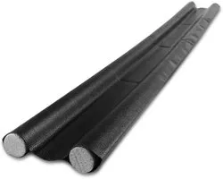 Thijox - Gvolatee Tochtstopper 96 cm - Effectieve Windstopper met Dubbele Afdichting - Zwart Schuimkatoen - Deurafdichting Tegen Tocht, Lawaai, Kou en