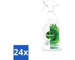 24 x Dettol Tru Clean - Allesreiniger - Spray - Eucalyptus - Multi-Oppervlakken - 500ml - Allesreiniger - Schoonmaakspray - Eucalyptus - Natuurlijke Ingrediënten - Vetvlekken