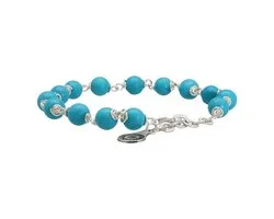 Bela Donaco Armband Wrap Wire B6 – Hubei Turquoise – Sterling Zilver