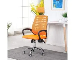 Ergonomic Gaming Office Chair with Lumbar Support and Headrest, High Back Office Chair Mesh Office Chair for Home Study, Swivel Executive Computer Chair