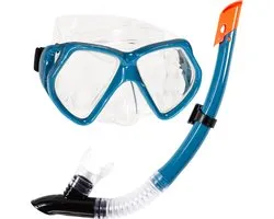 Atlantis Andros Combo - Snorkelset - Duikbril - Snorkel - Volwassenen - Petrol Blauw
