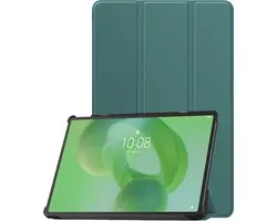 Étui Convient pour Lenovo Idea Tab Pro Housse Case Tablette Étui Tri-fold - Housse Convient pour Lenovo Idea Tab Pro Étui Hard Cover Bookcase Housse - Vert foncé