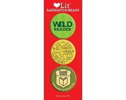 Sasquatch Reads 3Button Assortment Stationery