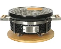 Burnit Hibachi Grill Rond - BBQ - Shichirin Rond - Teppanyaki - Hibachi - Grill de Table - ø 30cm