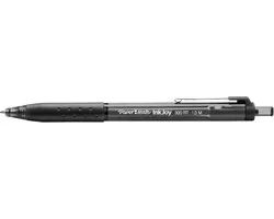 Paper Mate InkJoy 300RT-balpennen met drukknop | Medium punt (1,0 mm) | Zwart | 12 stuks